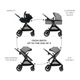 Универсальная коляска 3 в 1 Kinderkraft Esme Pro Gray (KSESME00GRY300N) - изображение 2