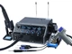 Паяльный комплекс WEP 948D-IV / 5 в 1 / фен + паяльник C245 + термопинцет + оловоотсос + пинцет / 1410 Вт - изображение 1