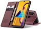 Чехол-книжка CaseMe из нубука для Samsung Galaxy M30s/M21 Бордовый - изображение 7