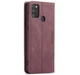 Чехол-книжка CaseMe из нубука для Samsung Galaxy M30s/M21 Бордовый - изображение 9