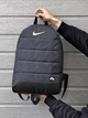 Функциональный городской рюкзак Матрац темный меланж Nike с белым логотипом надежный аксессуар для повседневного использования - изображение 6