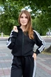 Женский спортивный молодежный костюм из турецкого трикотажа кофта с капюшоном и широкие джоггеры Aksan 26.3000 44(M) Черный - изображение 4