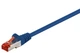Патч-корд Goobay RJ45 SFTP6 3.0m patch AWG28 LSOH D=6.0mm Cu PoE+ синій(75.06.8269) - изображение 1