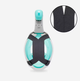 Повнолицьова Дитяча Маска Subea Easybreath Freetalk XS (від 4 до 10 років) для Плавання, Пірнання, Снорклінгу Бірюза без Чохла - зображення 5