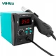 Термоповітряна паяльна станція YIHUA 959D-I термофен / 100-480°С / 120 л/хв / 3 насадки / 700 Вт - зображення 9