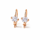Серьги из красного золота 585 пробы с муассанитами S-0419 - изображение 2