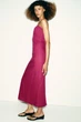 Сукня міді на бретельках Zara 2705/723 XS Пурпуровий (02705723123XS) - изображение 5