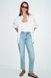 Джинси z1975 mom fit з високою посадкою Zara 4083/022 XS/34 Блакитні (0408302242734) - зображення 2