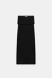 Спідниця в рубчик з домотканим ефектом Zara 4174/149 S Чорна (04174149822S) - зображення 4
