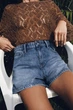 Шорти z1975 mom fit із високою посадкою Zara 4083/036 L/40 Сині (0408303640740) - зображення 3