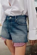 Шорти z1975 mom fit з необробленим краєм Zara 4083/039 M/38 Сині (0408303940738) - зображення 1