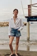 Шорти z1975 mom fit з необробленим краєм Zara 4083/039 M/38 Сині (0408303940738) - зображення 7