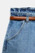 Шорти baggy з ременем Zara 8228/037 XL/42 Сині (0822803742742) - изображение 8