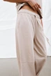 Штани з щільної бавовни wide leg Zara 4174/043 L Бкжеві (04174043736L) - изображение 2