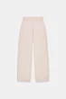 Штани з щільної бавовни wide leg Zara 4174/043 L Бкжеві (04174043736L) - изображение 5