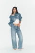Джинси trf boyfriend з середньою посадкою та подертостями Zara 4365/010 XXL/44 Сині (0436501040044) - изображение 3