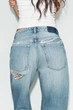 Джинси trf boyfriend з середньою посадкою та подертостями Zara 4365/010 XXL/44 Сині (0436501040044) - изображение 5