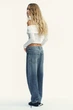 Джинси trf baggy barrel із середньою посадкою Zara 8727/240 XL/42 Сині (0872724040042) - изображение 5
