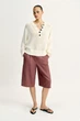 Трикотажний светр із ґудзиками Zara 6771/020 L Молочна (06771020251L) - зображення 2