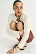 Трикотажний светр із ґудзиками Zara 6771/020 L Молочна (06771020251L) - зображення 5