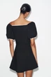 Сукня з контрастним букле Zara 2298/459 S Чорна (02298459093S) - зображення 6