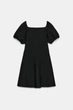 Сукня з контрастним букле Zara 2298/459 S Чорна (02298459093S) - зображення 8