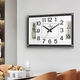 Часы настенные POWER Clock Bawang с календарем и влажностью, 60х39см - изображение 5