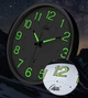 Часы Compass настенные радиоуправляемые с автосинхронизацией, для кабинета/гостиной, 2037, светящиеся, черные, 35см - изображение 4