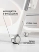 Детский стульчик для кормления 3 в 1 складной с качанием, колесиками и регулировкой спинки 1-4 года бело-серый (3774286133) - изображение 5