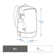 Туристический Рюкзак QUECHUA Arpenaz500 20л 45 х 25 х 15 см Бордовый - изображение 2