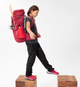 Детский Туристический (Походный) Рюкзак QUECHUA MH500 40л + 10л 64 х 26 х 30см Красный Совместимые с Питьевой Системой - изображение 4