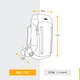 Женский Туристический Рюкзак для Трекинга FORCLAZ MT900 (60л + 10л) 71 x 45 x 37см Бордовый - изображение 2