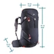 Туристичний Рюкзак QUECHUA 20л 500MH 60 x 30 x 20 см із Чохлом від Дощу Синій Сумісні з Питною Системою - зображення 3