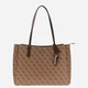Сумка шопер жіноча зі штучної шкіри Guess HWBG9672260-LGW Коричнева (800070360353) - зображення 1
