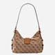 Сумка багет сідло жіноча тканинна середня Guess HWJJ9308720-LLG Коричнева (800070360376) - зображення 3