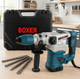 Перфоратор BOXER BX-163 SDS Plus 2950 Вт 5.5 Дж із трьома режимами роботи та комплектом бурів і зубил у кейсі - зображення 4