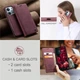 Чохол-книжка CaseMe із нубуку для Xiaomi Redmi 15C 173mm Бордовий - зображення 3