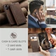 Чехол-книжка CaseMe из нубука для Xiaomi Poco X7 Pro 5G Тёмно-коричневый - изображение 2