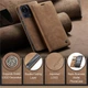 Чехол-книжка CaseMe из нубука для Xiaomi Mi 13 Lite Светло-коричневый - изображение 6