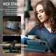 Чехол-книжка CaseMe из нубука для Xiaomi Mi 13 Lite Бирюзовый - изображение 9