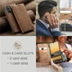 Чехол-книжка CaseMe из нубука для Xiaomi Poco C65 Светло-коричневый - изображение 8