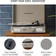 Програвач вінілу Crosley Cruiser Deluxe Taupe CR8005F-TE з Bluetooth - зображення 5