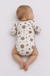 Боди с длинным рукавом с царапками интерлок Babykroha на кнопке Котики коричневый 56 см (55416) - изображение 2