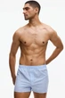 Набор семейные боксеры H&M 100% хлопок размер L 2 шт light blue\striped 0250 - изображение 5