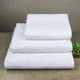 Набір махрових рушників 3шт GM Textile 40х70см, 50х90см, 70х140см 400г / м2 (Білий) - зображення 1