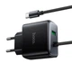 Адаптер мережевий HOCO New charger with Type-C cable C164A |1USB, 30W/3A, PD/QC| - зображення 6