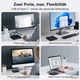 Внешний оптический привод CD/DVD-RW с USB-A и USB Type-C - изображение 3