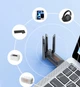 USB адаптер Toocki TB07 Wi-Fi 6 AX900 + Bluetooth 5.4 з 4 антенами - зображення 9