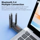 WIFI6 адаптер AX900 + Bluetooth 5.4 USB 3.0 Toocki TB07A USB 4 антенны - зображення 4