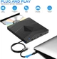 Внешний оптический привод CD DVD для ноутбуков и компьютеров Windows Mac - изображение 3